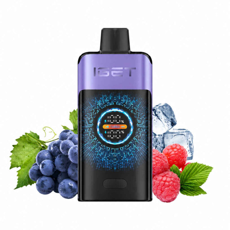 IGET ONE – Raspberry Grape Ice Disposable Vape Australia