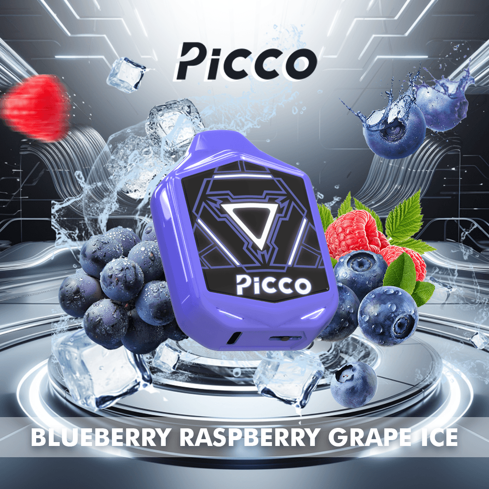 PICCO VOOM 7K – Blueberry Raspberry Grape Ice Disposable Vape Australia